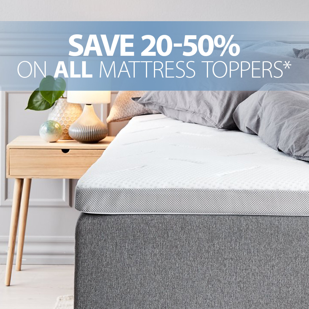 SAVE 20-50% ON ALL MATTRESS TOPPERS*