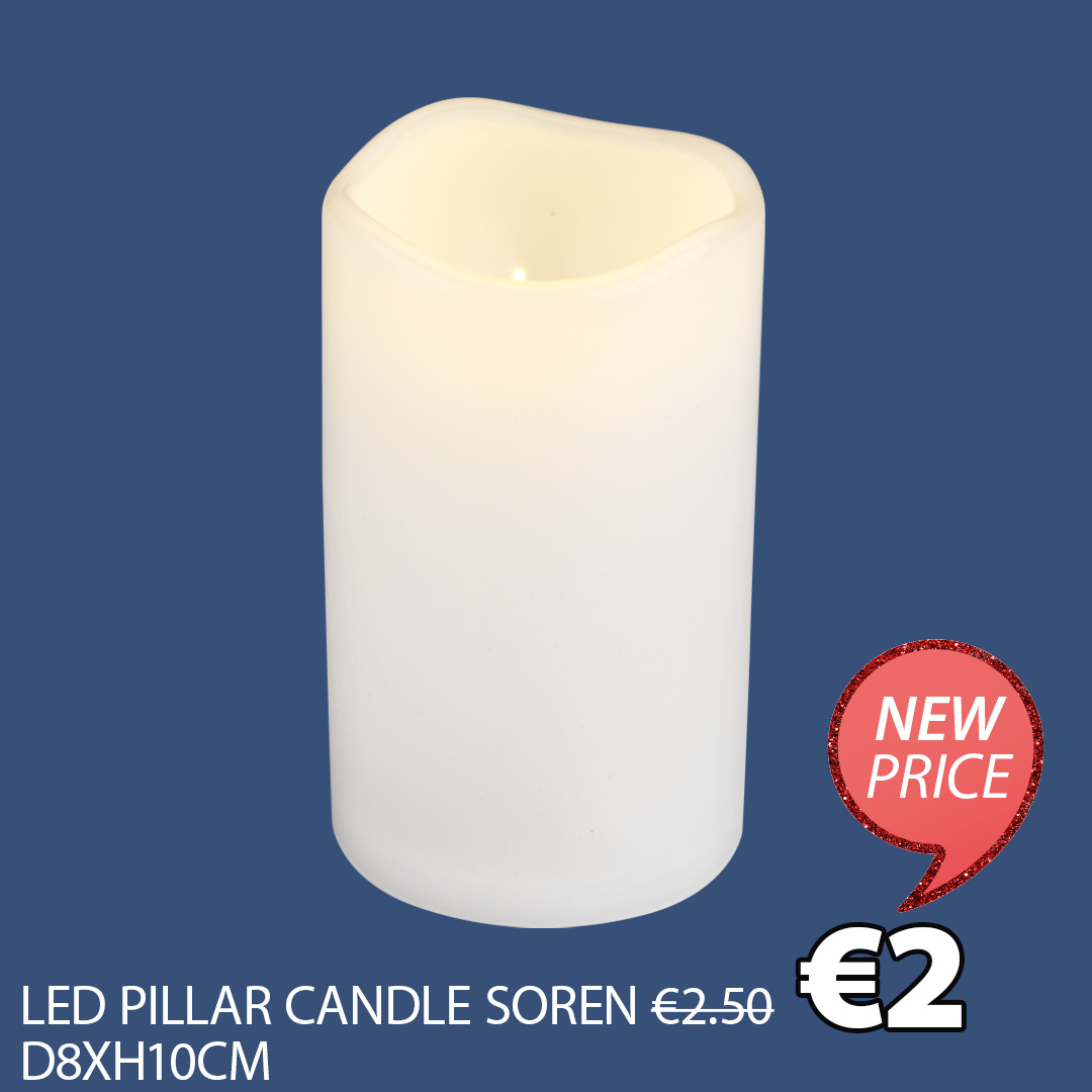 LED pillar candle SOREN