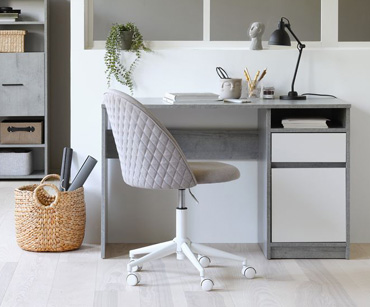 Office chair KOKKEDAL grey/white