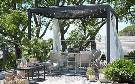 Elevate your outdoor space with an elegant pergola