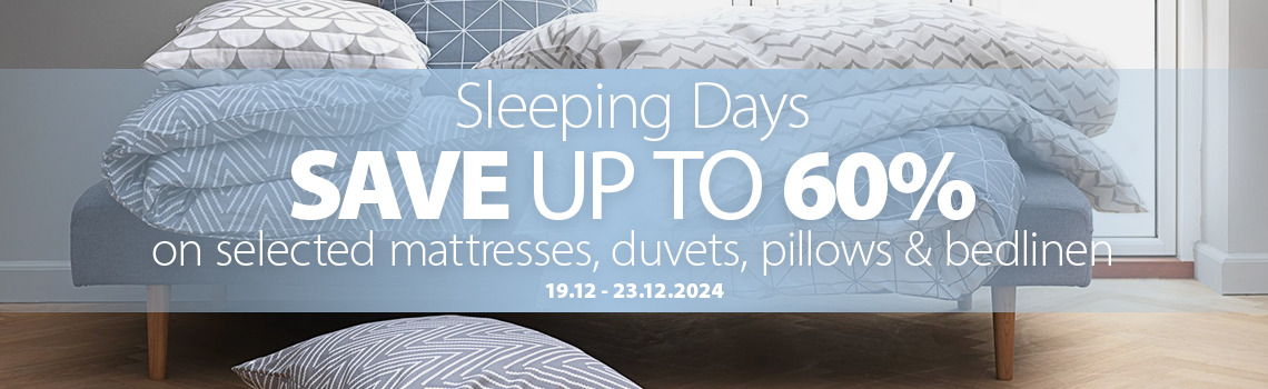 Sleeping Days landing page banner