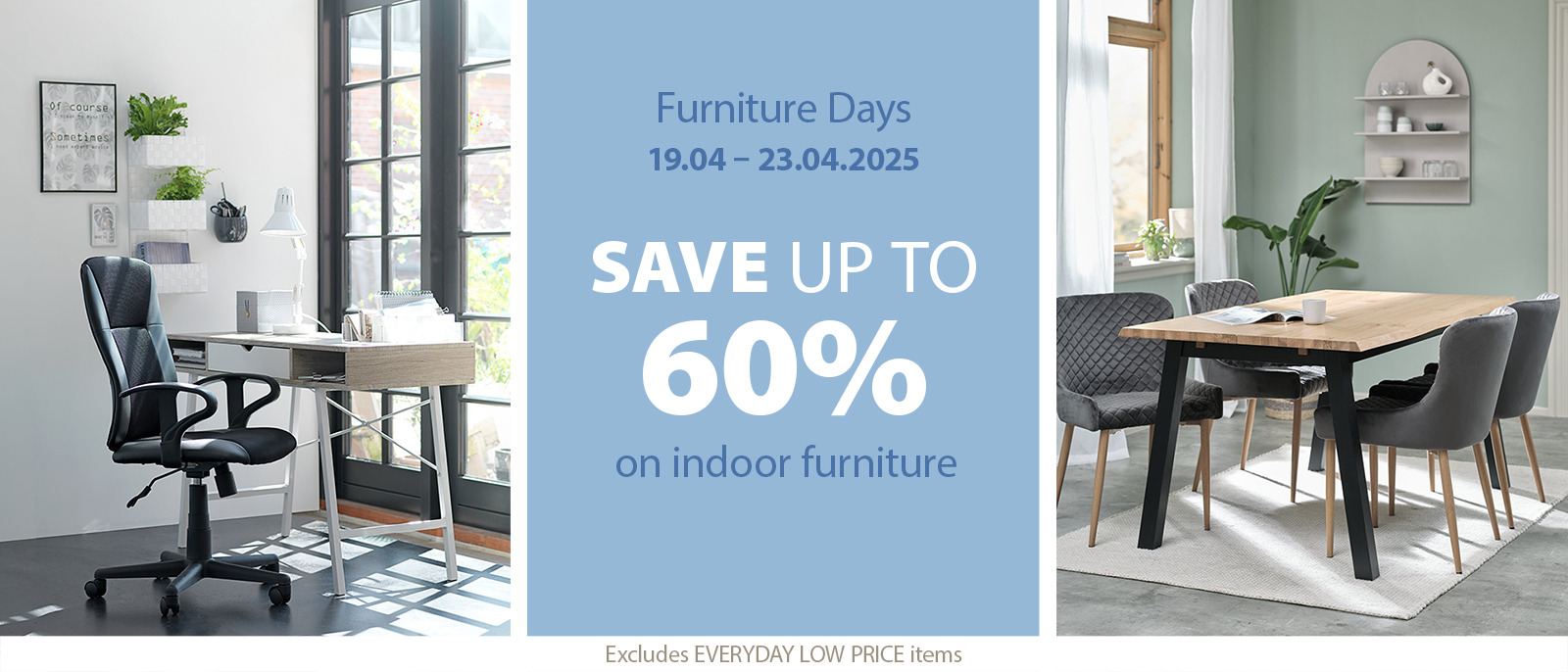 Furniture Days save up to 60%