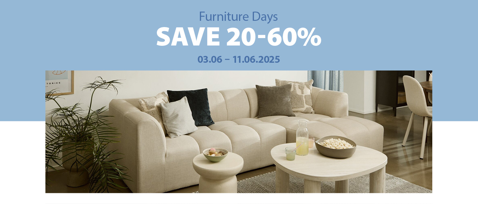 Furniture Days save up to 60%