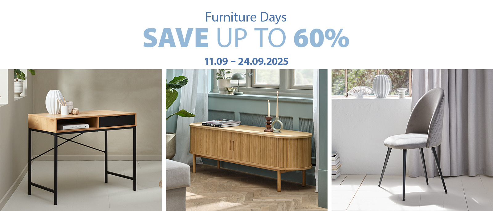 Furniture Days save up to 60%