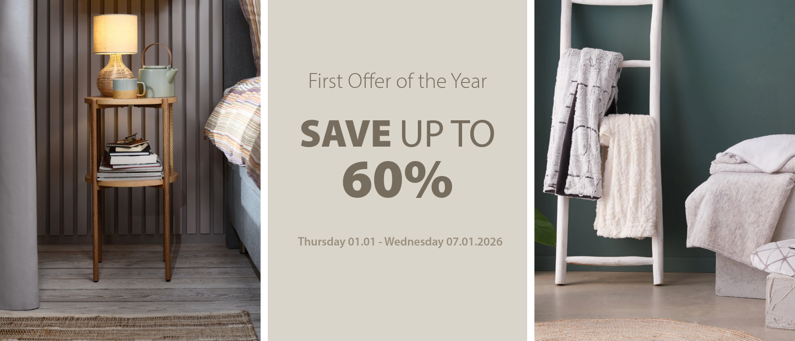 First offer of the year save up to 60%