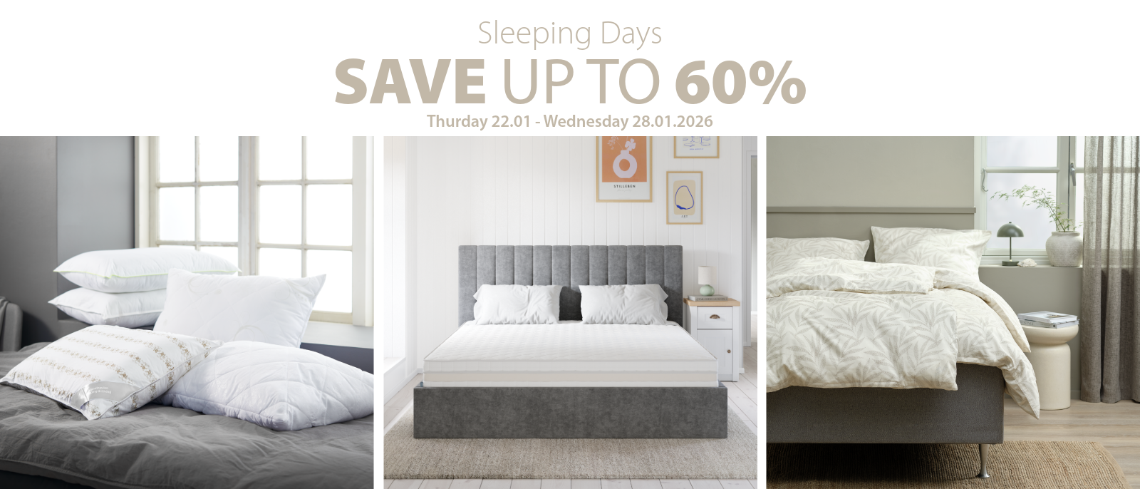 Sleeping Days Save up to 60%