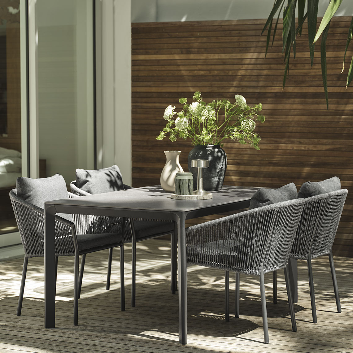 Garden table and outdoor chairs 