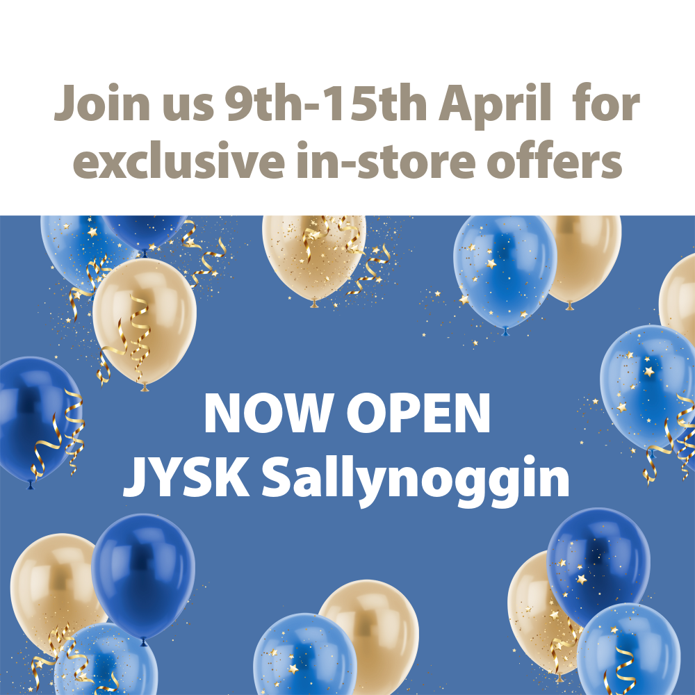 Sallynoggin grand opening banner