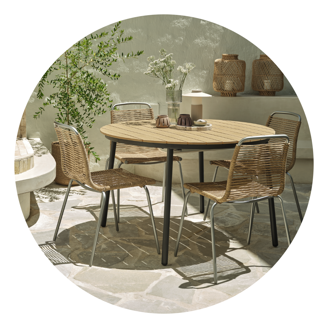 Garden table and chairs