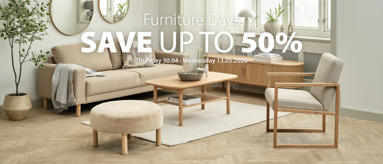 Furniture Days save up to 50%