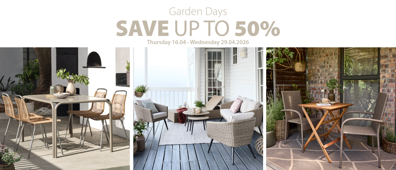 Garden Days save up to 50%