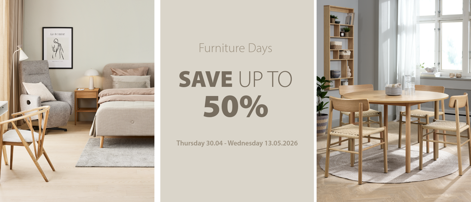 Furniture Days save up to 50%