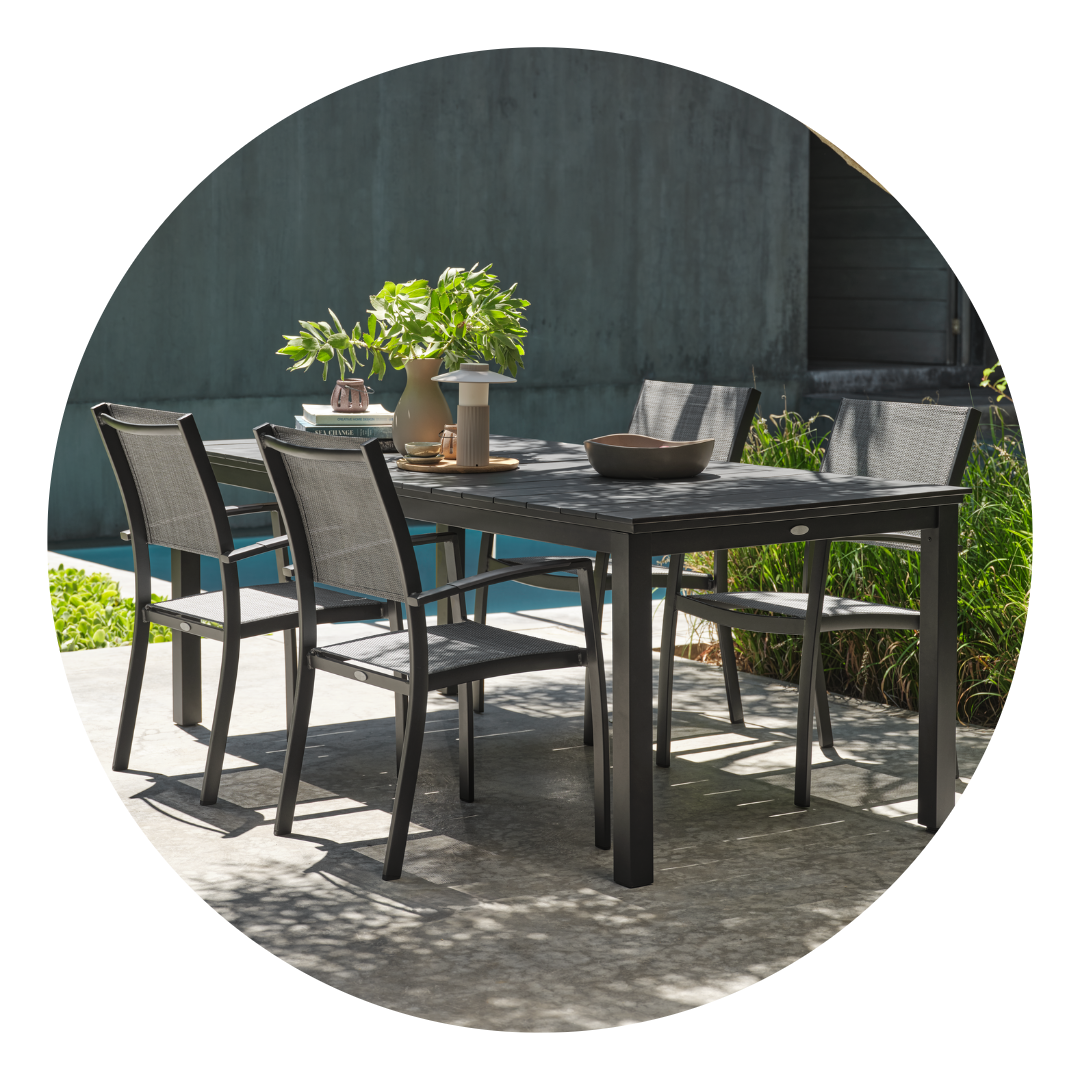 Garden table and chairs