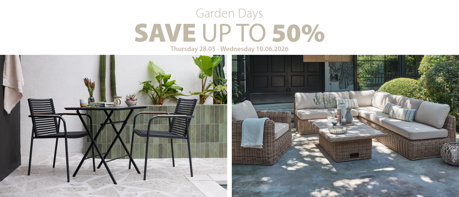 Garden Days save up to 50%
