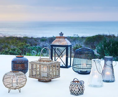 garden & outdoor lanterns and candles jysk