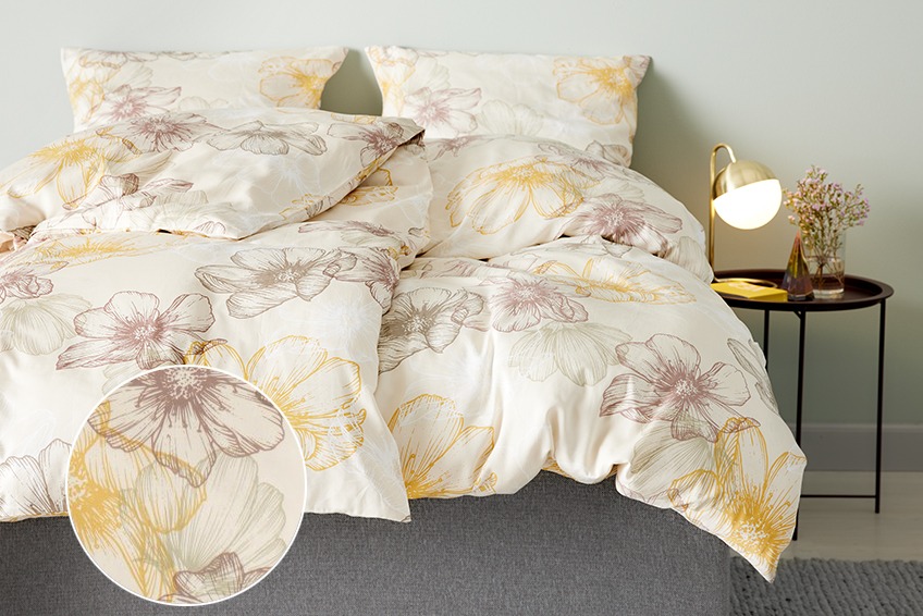 Pamper yourself with bed linen in percale or cotton sateen JYSK