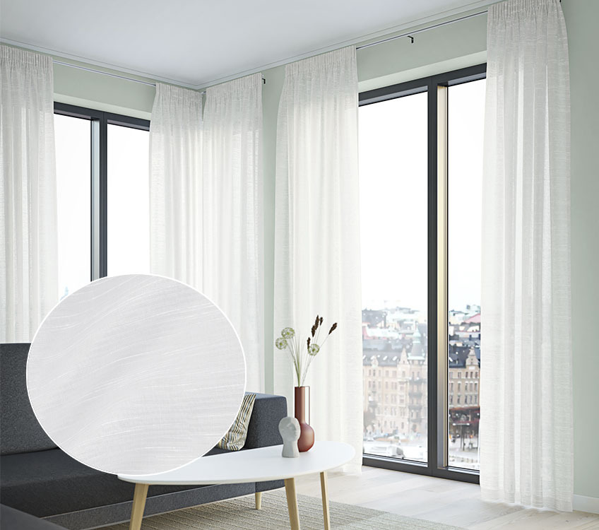 ABRAUR curtains in off-white Semi-sheer and white curtains in living room