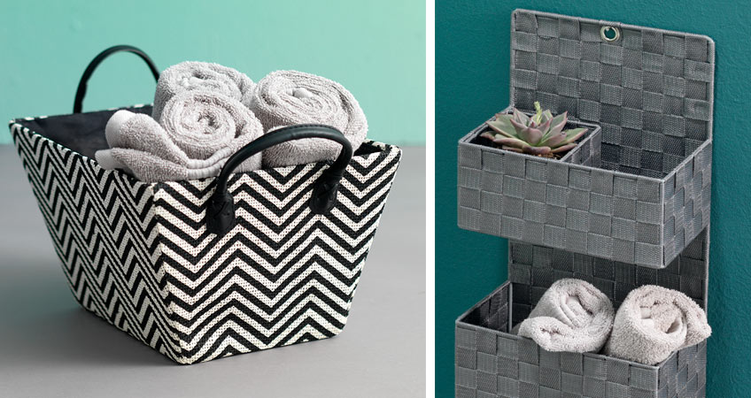 Bathroom and laundry room baskets from JYSK