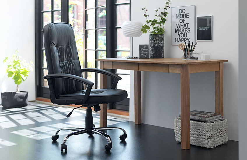 A comfortable desk chair is vital when working