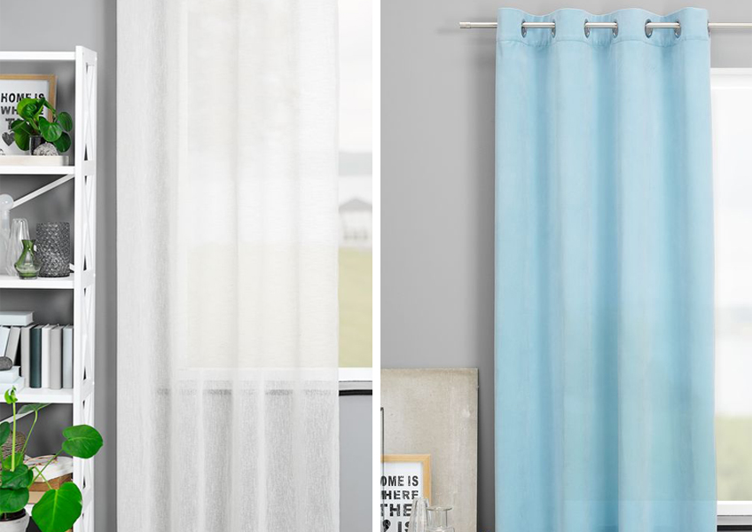 Decorate your home with long heavy curtains