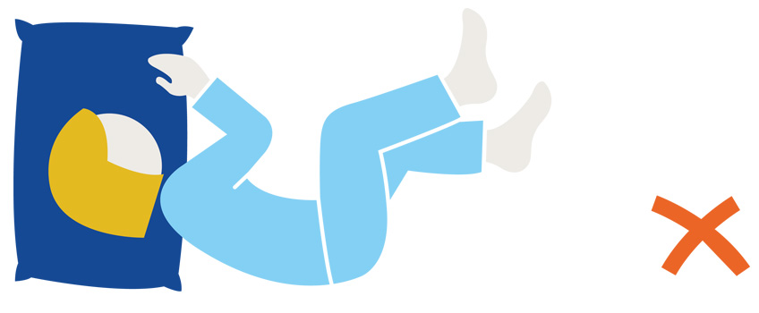 Sleeping in the foetal position Sleeping in the foetal position